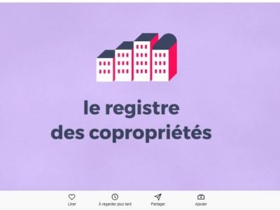 Copropriétés, s'immatriculer c'est exister !