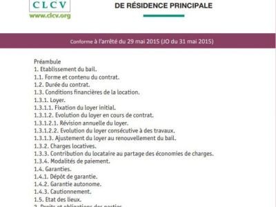 Notice d’information annexée aux contrats de location de logement à usage de résidence principale