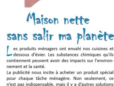 Maison nette : sans salir ma planète