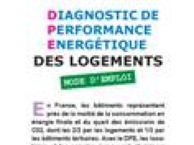 Diagnostic de performance energétique des logements