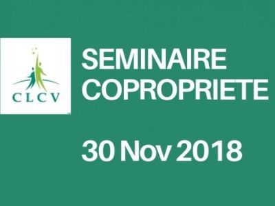 Inscrivez-vous au séminaire copropriété de la CLCV