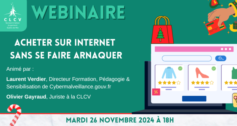 WEBINAIRE. Acheter sur internet sans se faire arnaquer !