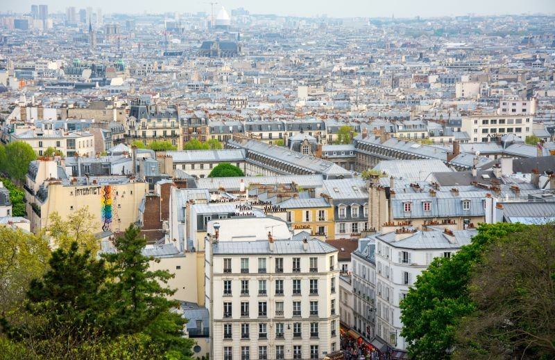 vue aérienne d'immeubles